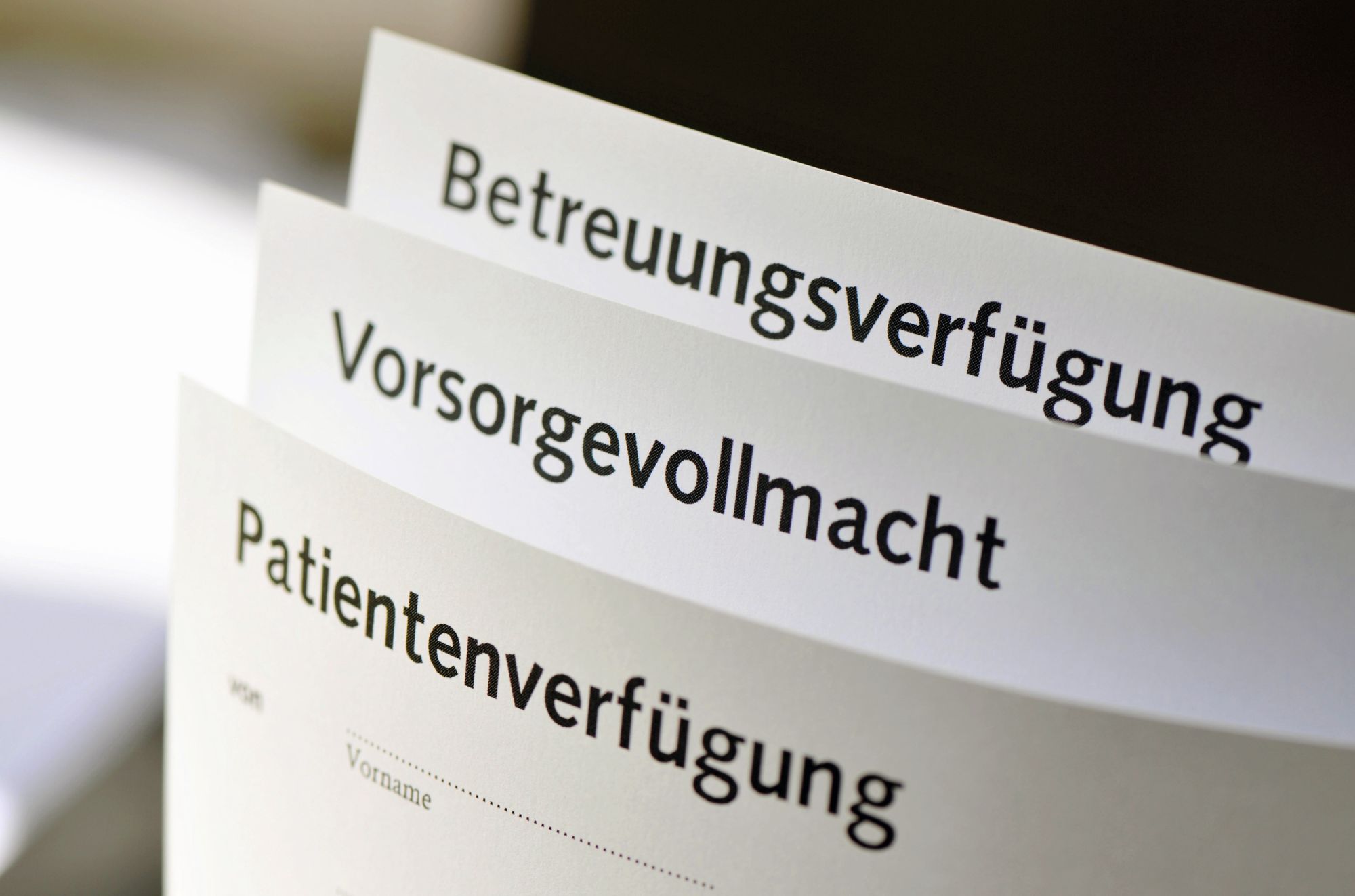 Patientenverfügung Patientenverfügung